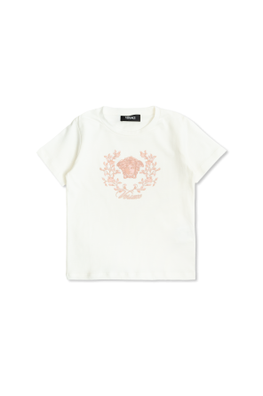 子供用コスチューム・着ぐるみ VERSACE KIDS Logo T-shirt White Versace Kids logo-printed T-shirt | White | FARFETCH